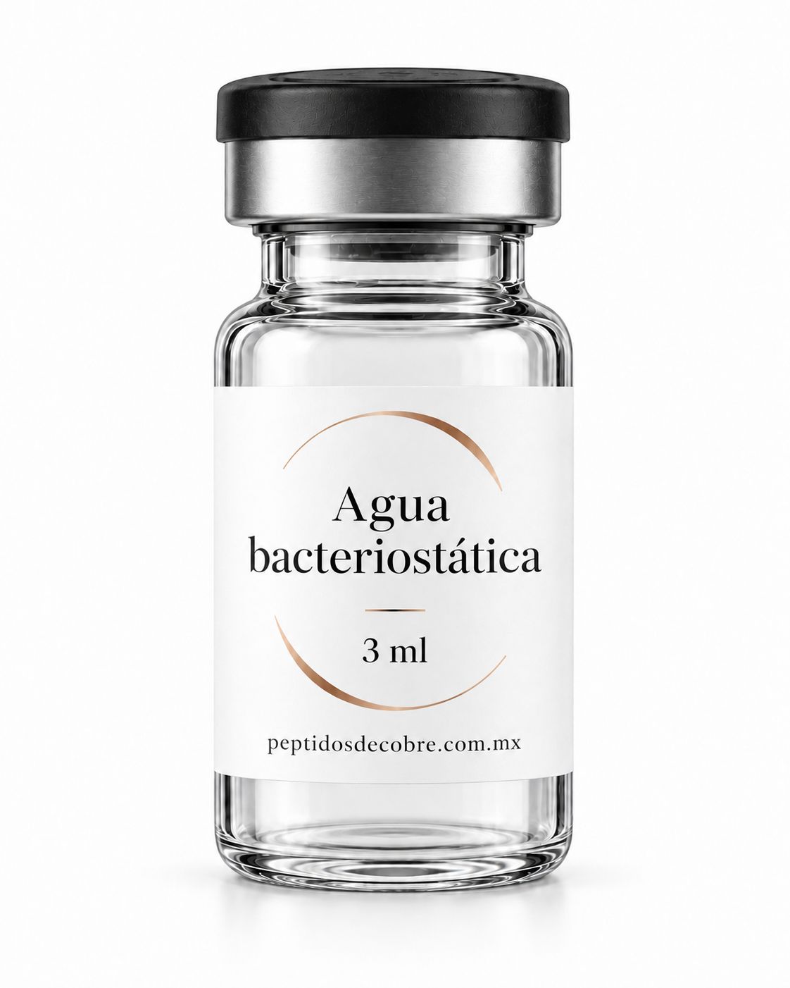 Vial de agua bacteriostática de 3 mL